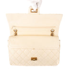 Shoulder Bag Medium Reissue 2.55 double flap 266 Medium Beige Aged Calfskin Leather