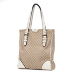 Shoulder Bag Tote Beige Monogram Canvas