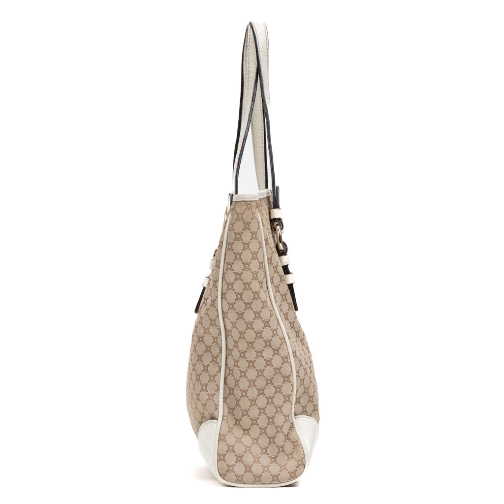 Shoulder Bag Tote Beige Monogram Canvas