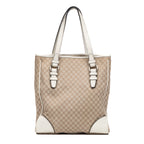 Shoulder Bag Tote Beige Monogram Canvas