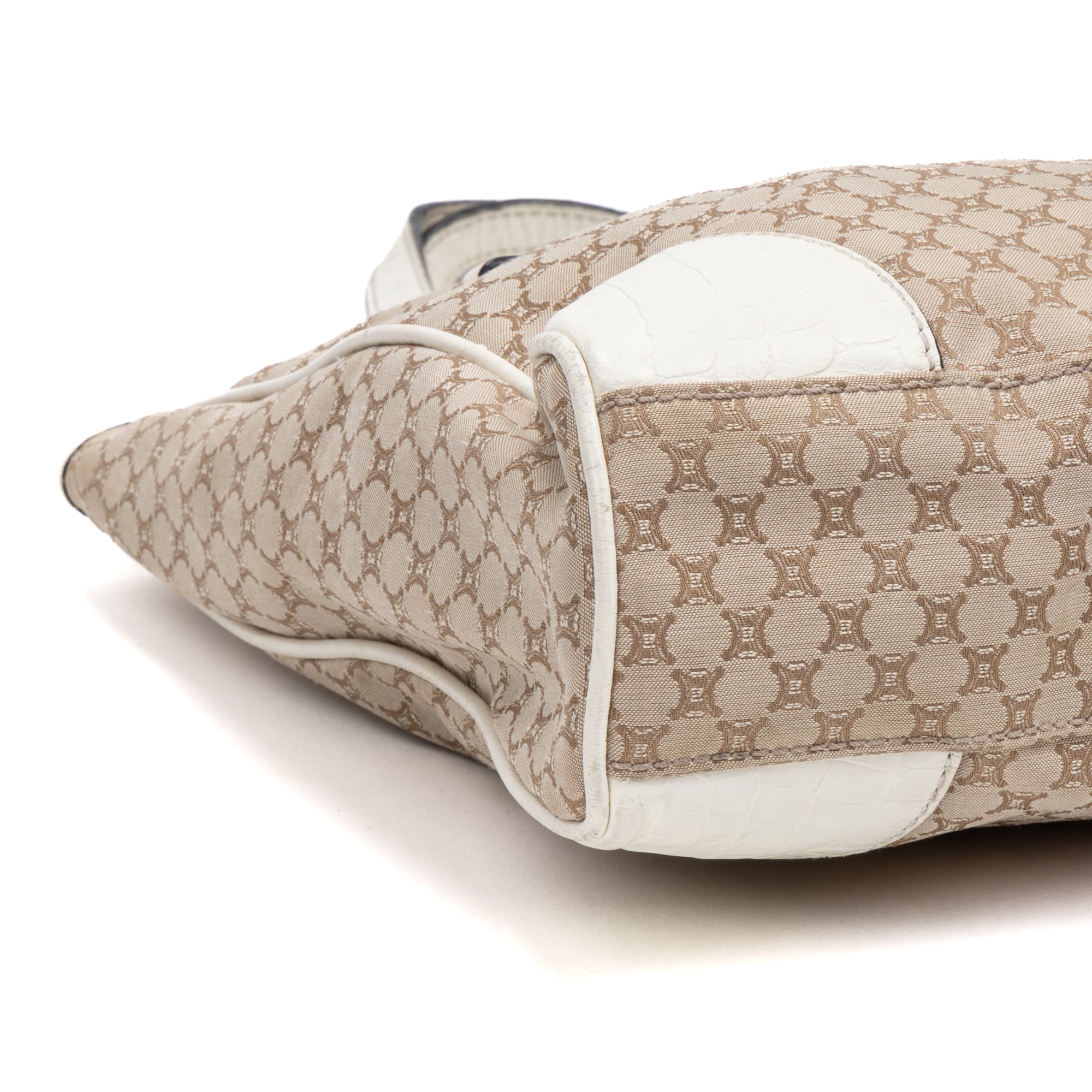 Shoulder Bag Tote Beige Monogram Canvas