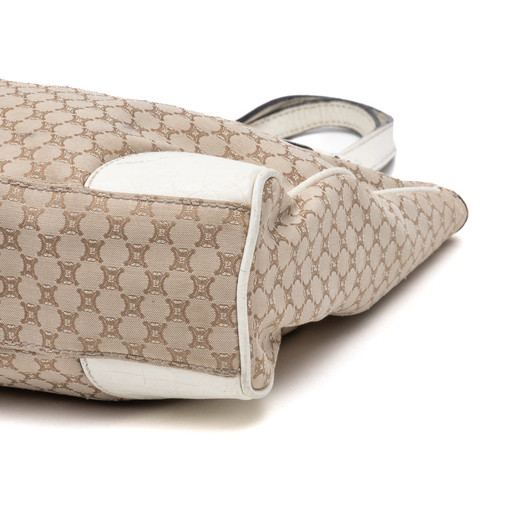 Shoulder Bag Tote Beige Monogram Canvas