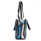 Handbag Bazar Shopper Tote XS Blue Aged Calfskin Leather