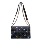Shoulder Bag Diorama Medium Black Calfskin Leather