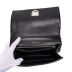 Shoulder Bag Diorama Medium Black Calfskin Leather