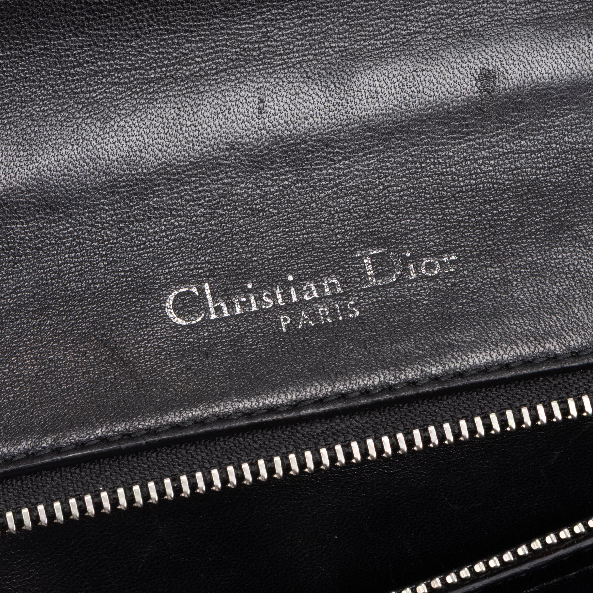 Shoulder Bag Diorama Medium Black Calfskin Leather