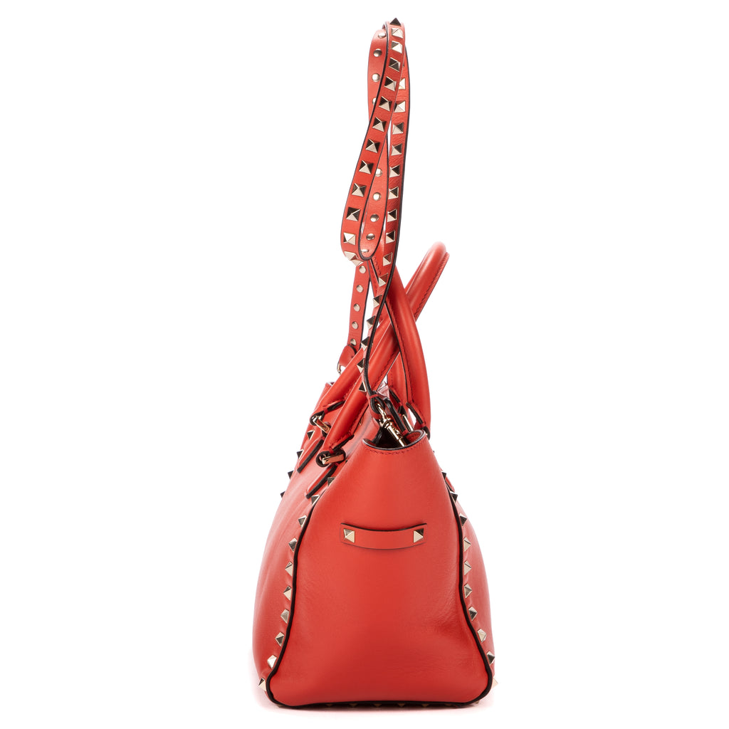 Shoulder Bag Glam Lock Salmon Calfskin Leather