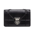 Shoulder Bag Diorama Micro Black Calfskin Leather
