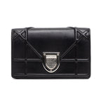 Shoulder Bag Diorama Micro Black Calfskin Leather
