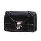 Shoulder Bag Diorama Micro Black Calfskin Leather