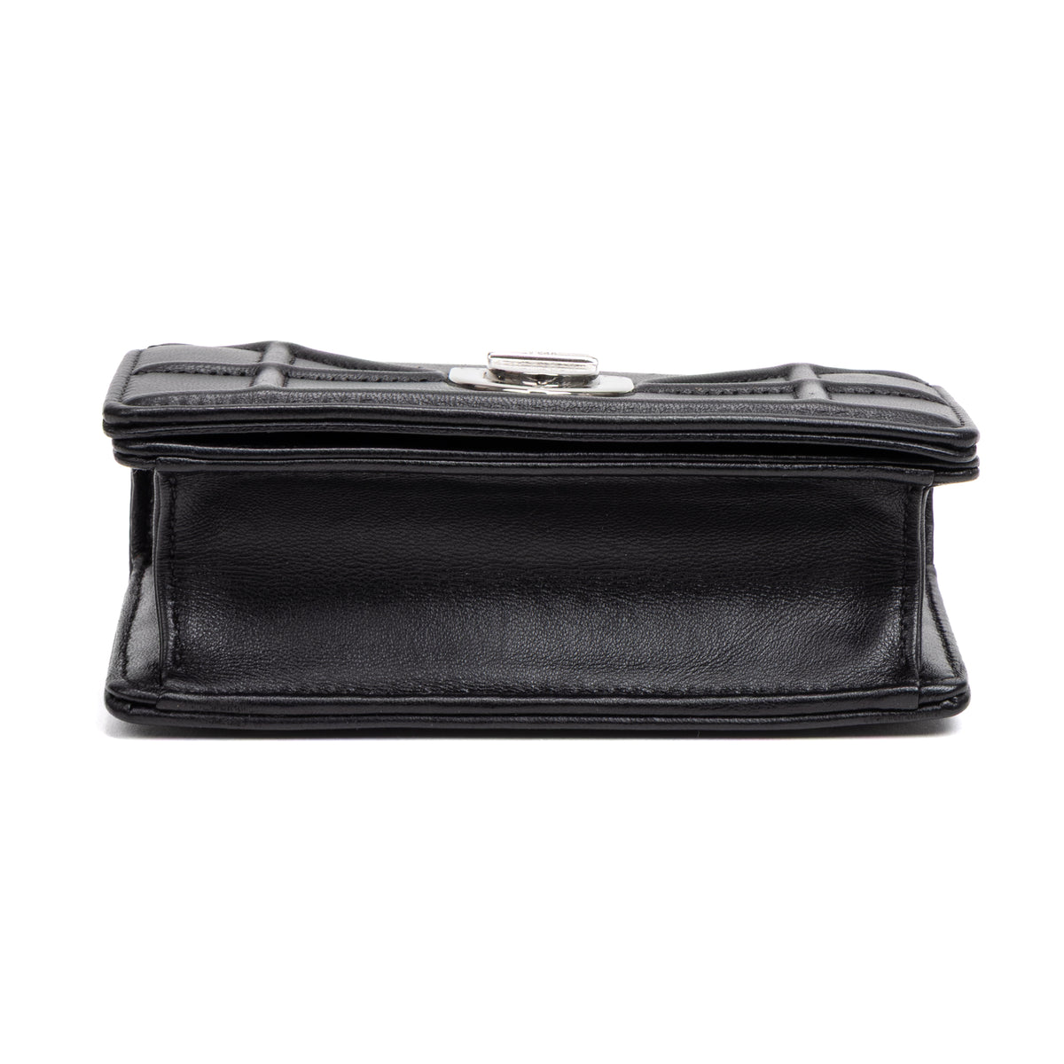 Shoulder Bag Diorama Micro Black Calfskin Leather