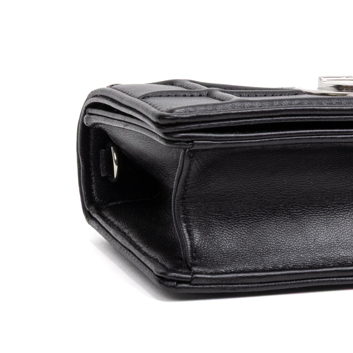 Shoulder Bag Diorama Micro Black Calfskin Leather