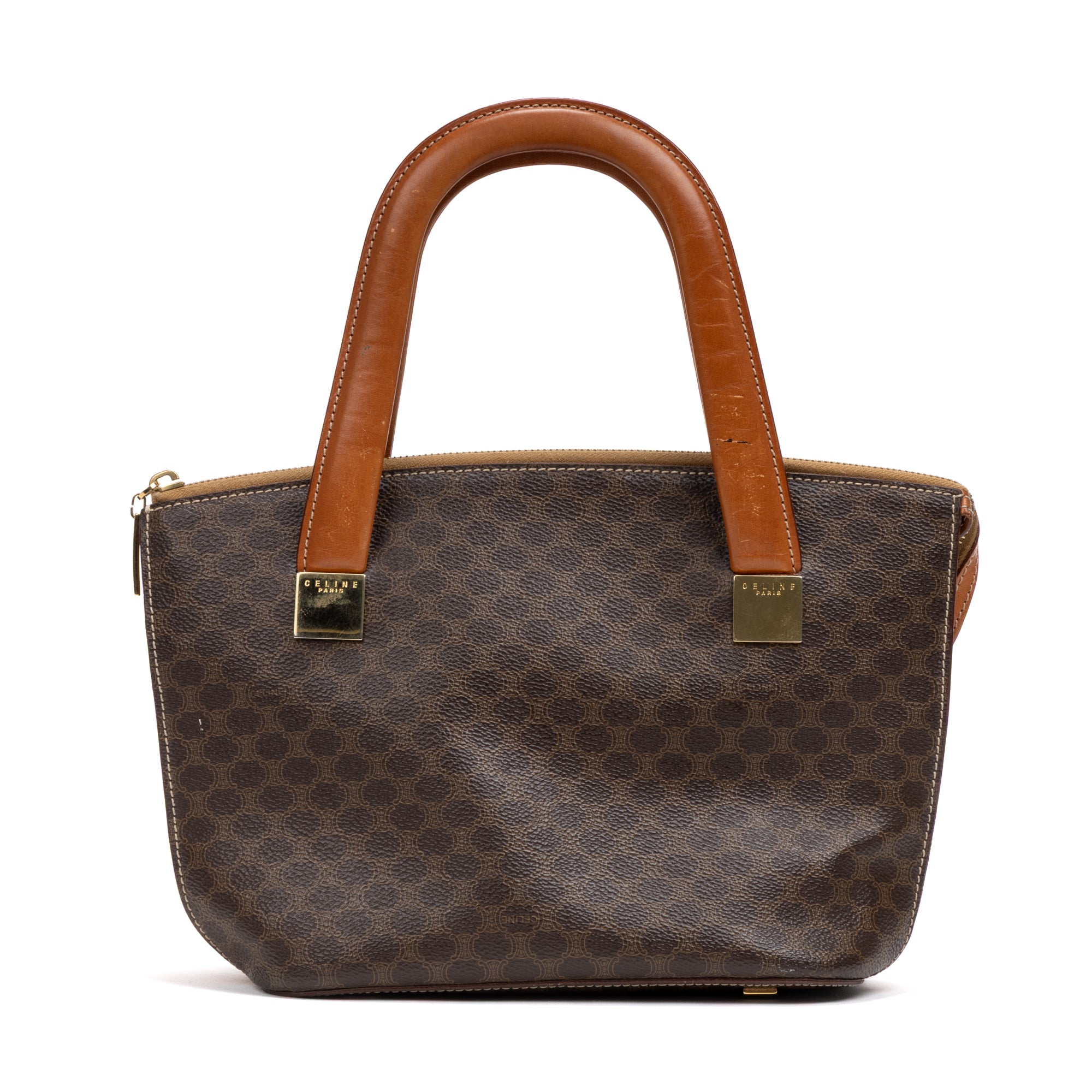 Handbag Epaule Triomphe Brown Monogram Canvas
