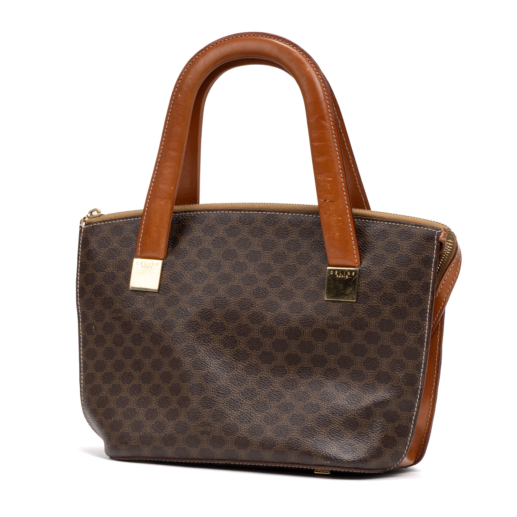 Handbag Epaule Triomphe Brown Monogram Canvas