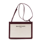 Shoulder Bag Navy Pochette Crossbody Bordeaux Calfskin Leather