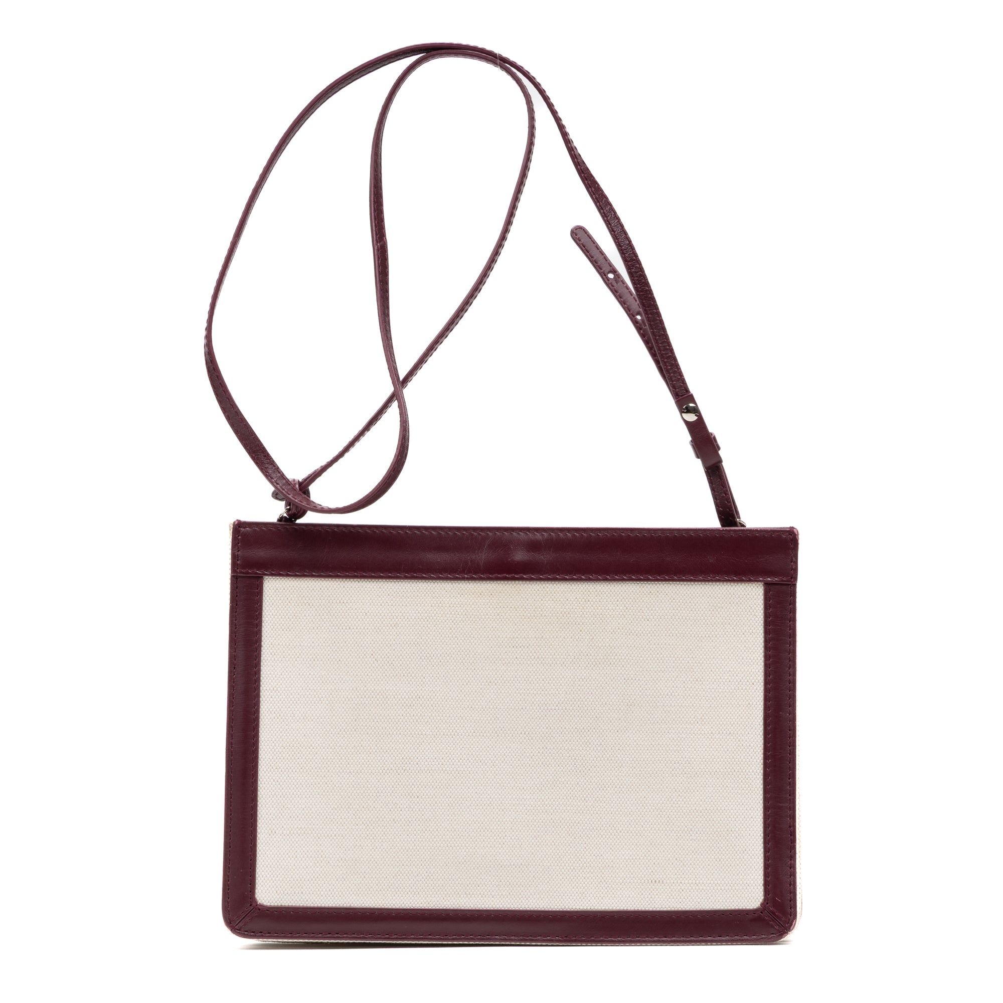 Shoulder Bag Navy Pochette Crossbody Bordeaux Calfskin Leather