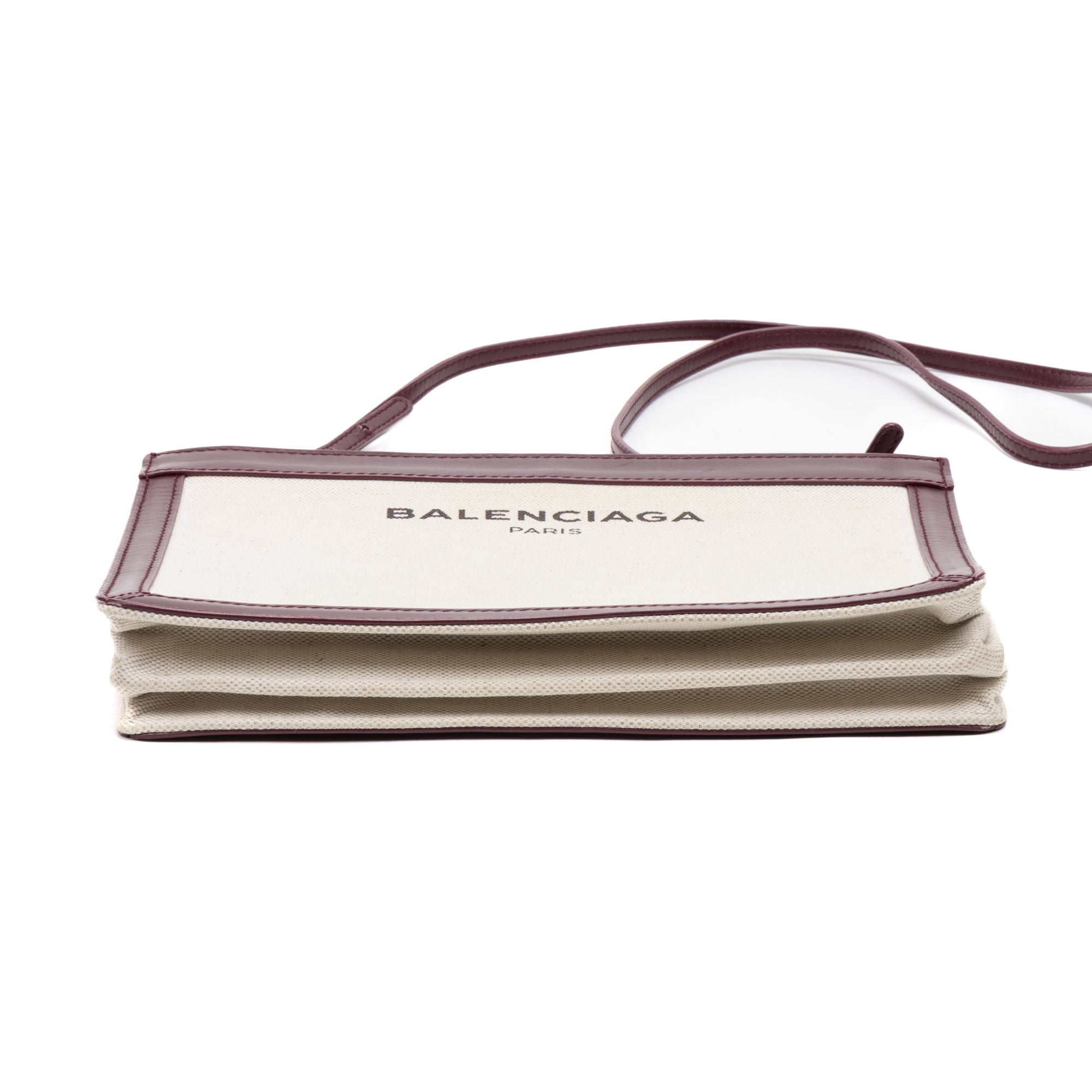 Shoulder Bag Navy Pochette Crossbody Bordeaux Calfskin Leather