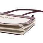 Shoulder Bag Navy Pochette Crossbody Bordeaux Calfskin Leather