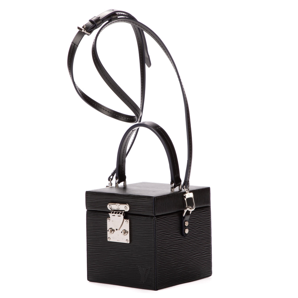 Handbag Bleecker Box Black Epi