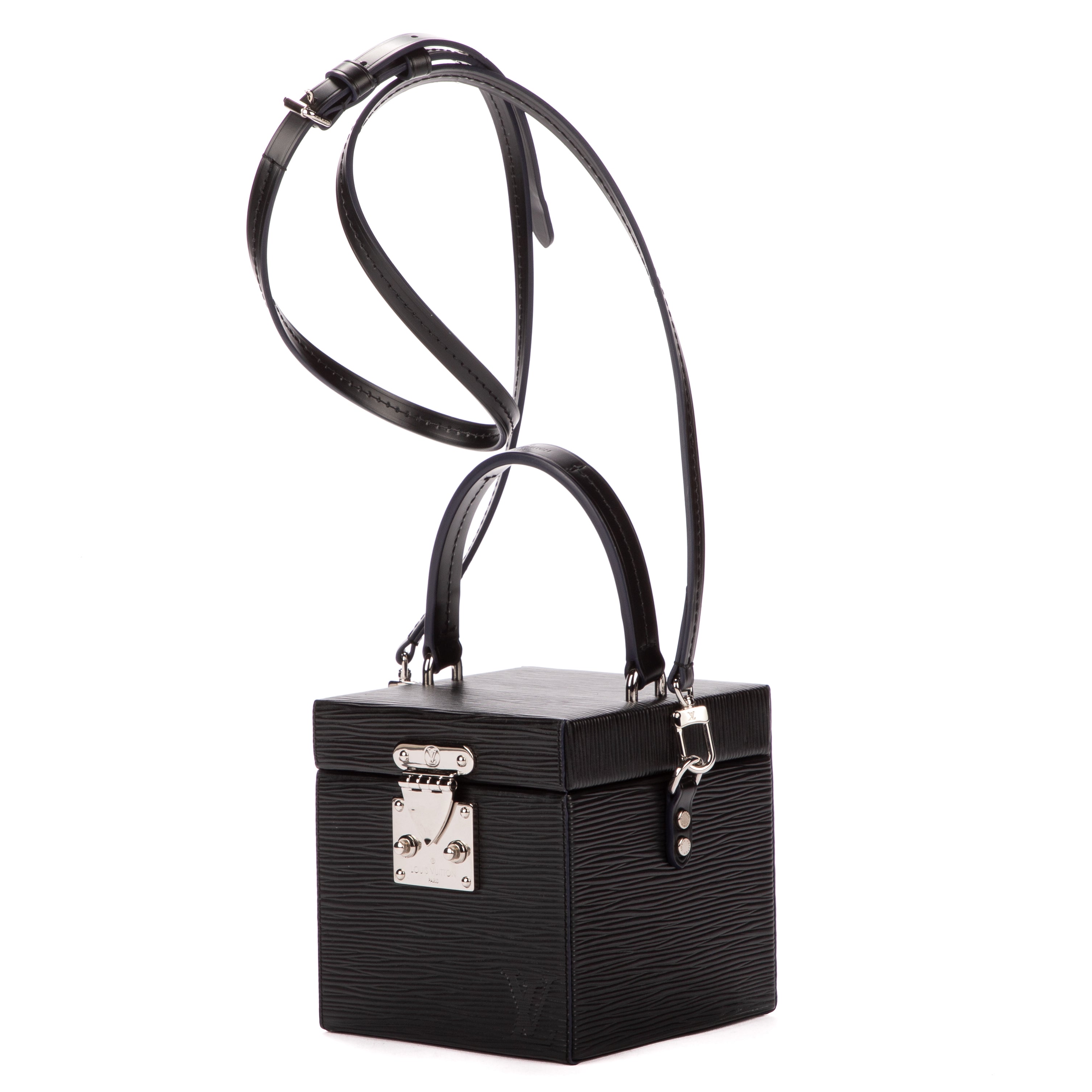 Handbag Bleecker Box Black Epi