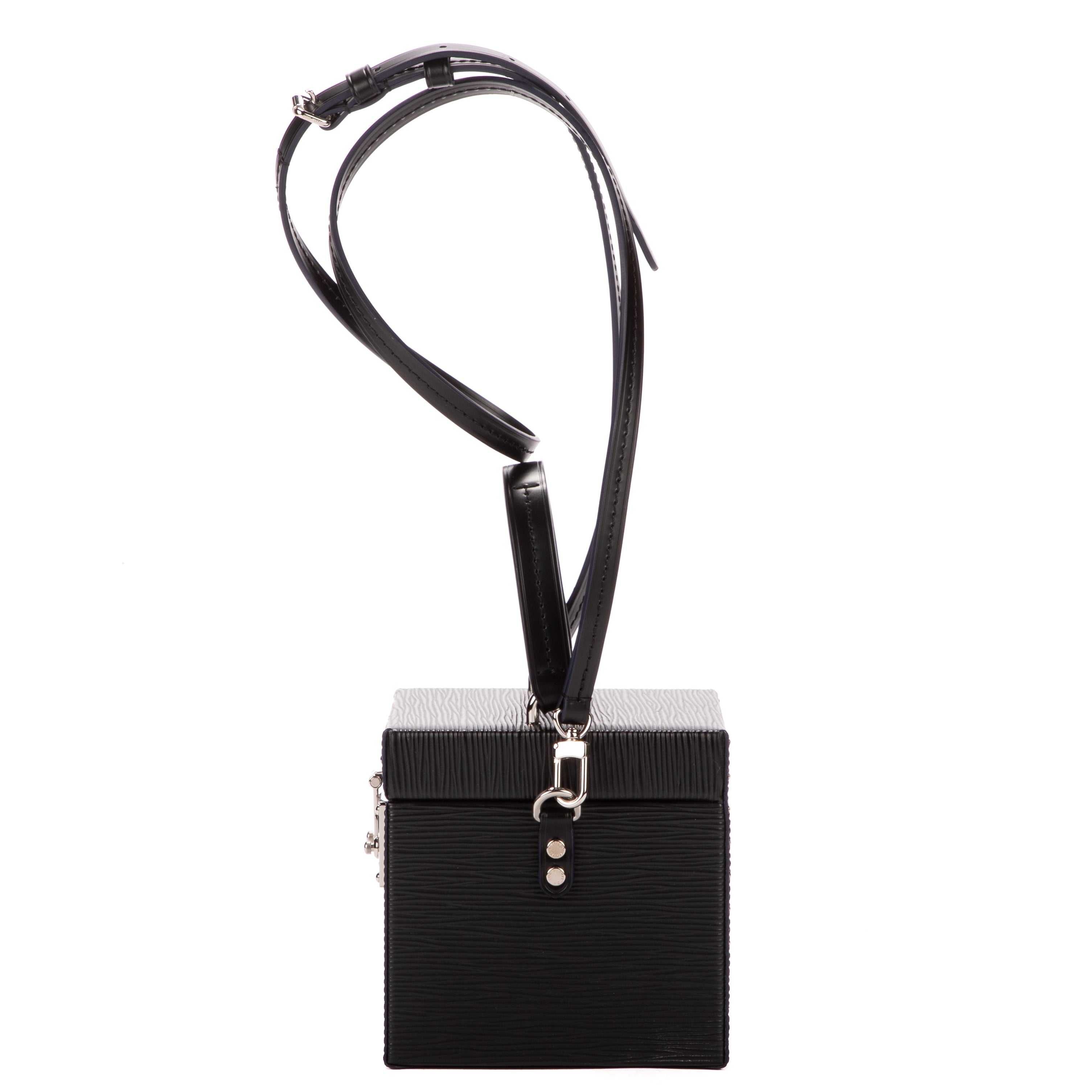 Handbag Bleecker Box Black Epi