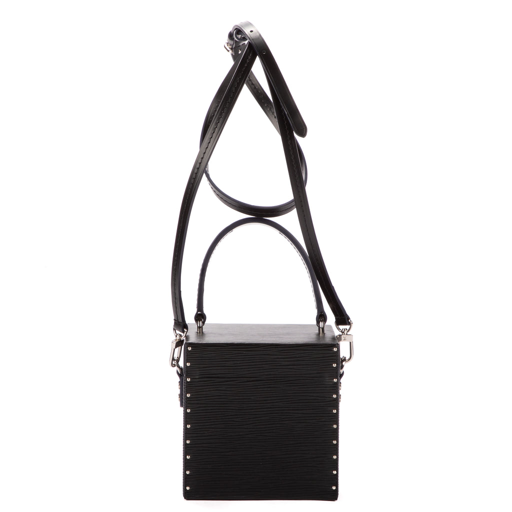 Handbag Bleecker Box Black Epi