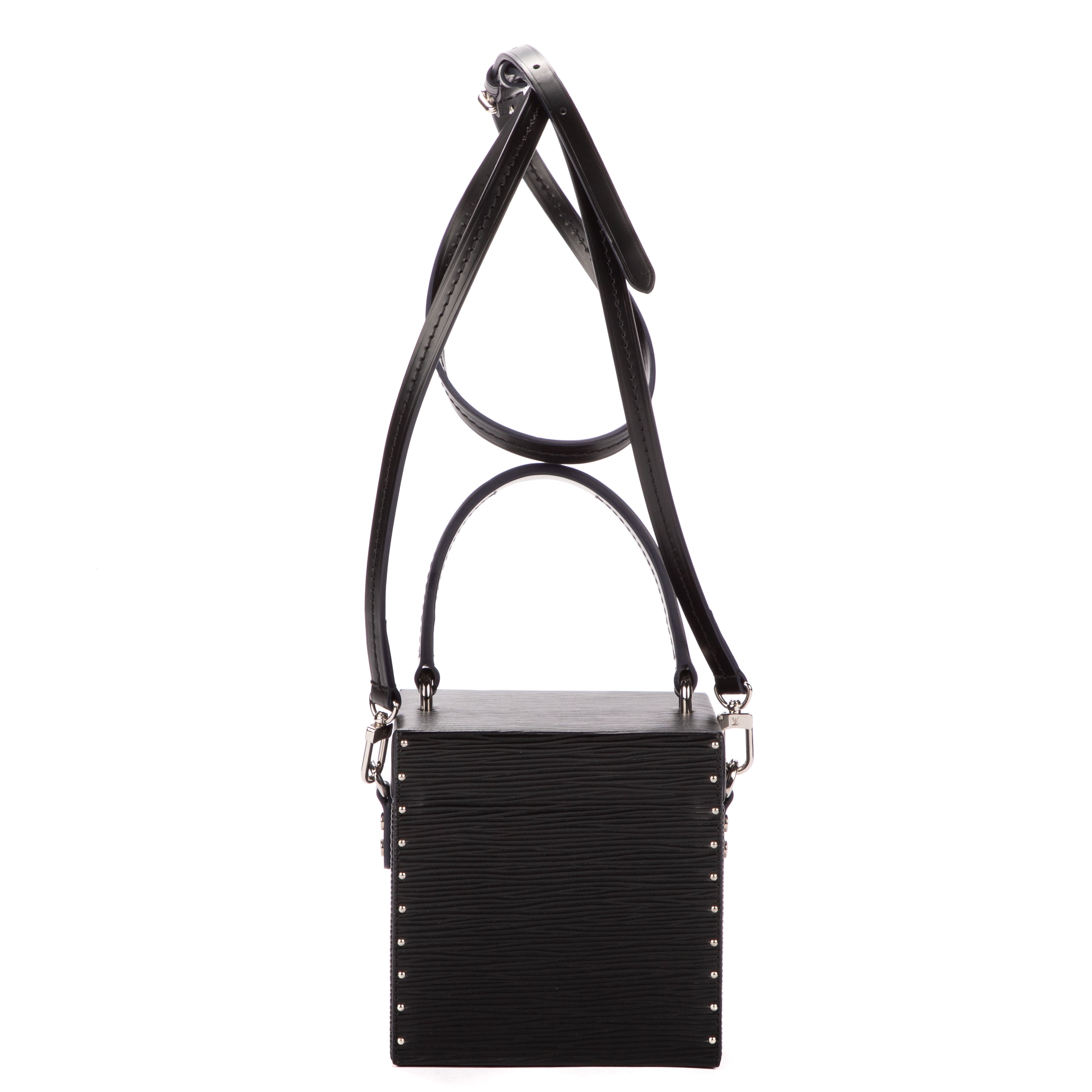 Handbag Bleecker Box Black Epi