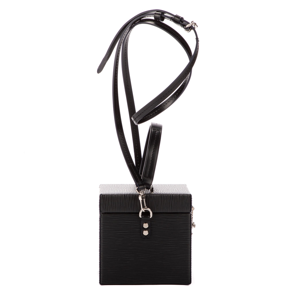 Handbag Bleecker Box Black Epi