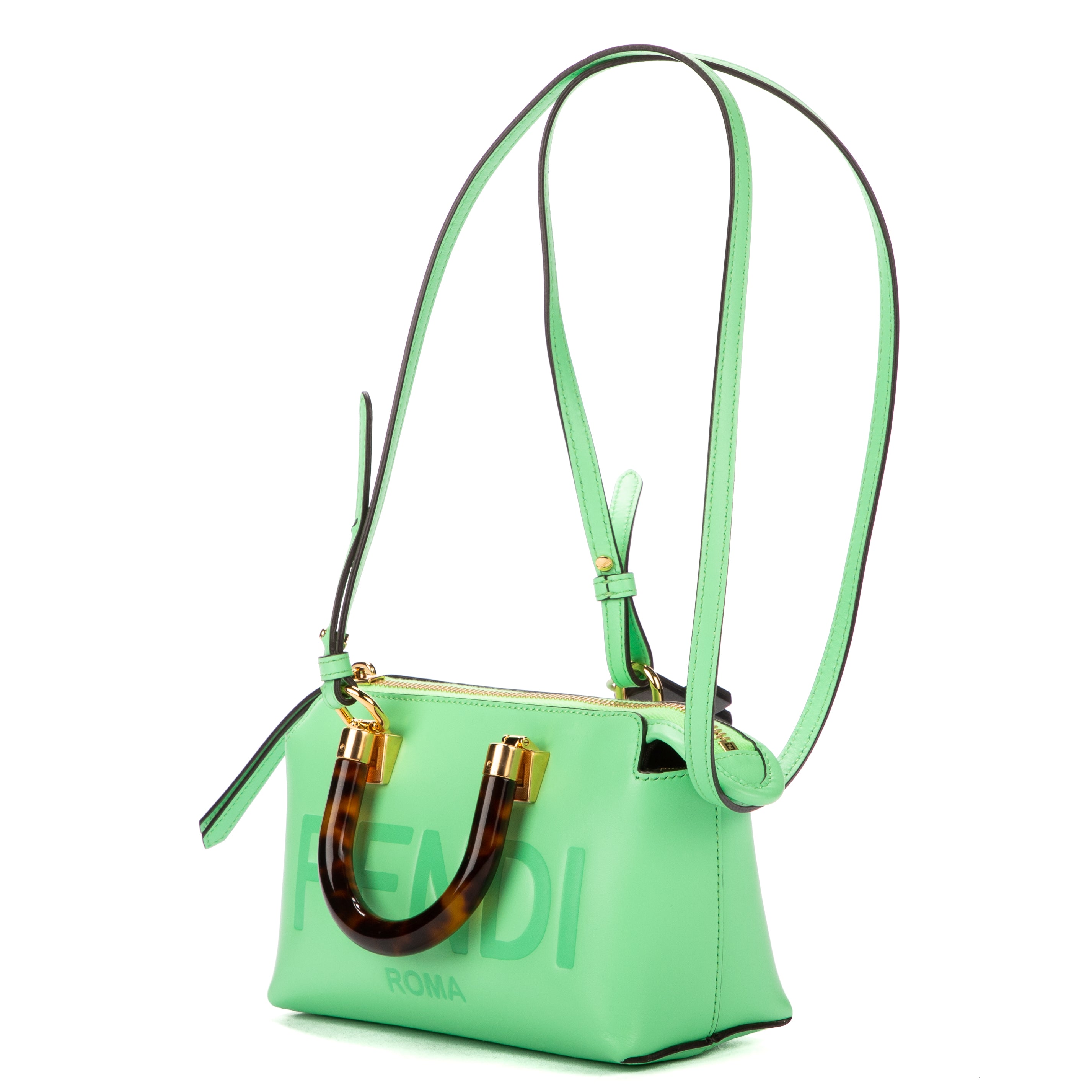 Handbag By The Way Top Handle Mint Green Calfskin Leather