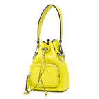 Shoulder Bag Mon Tresor Bucket Mini Lemon Cowhide Leather