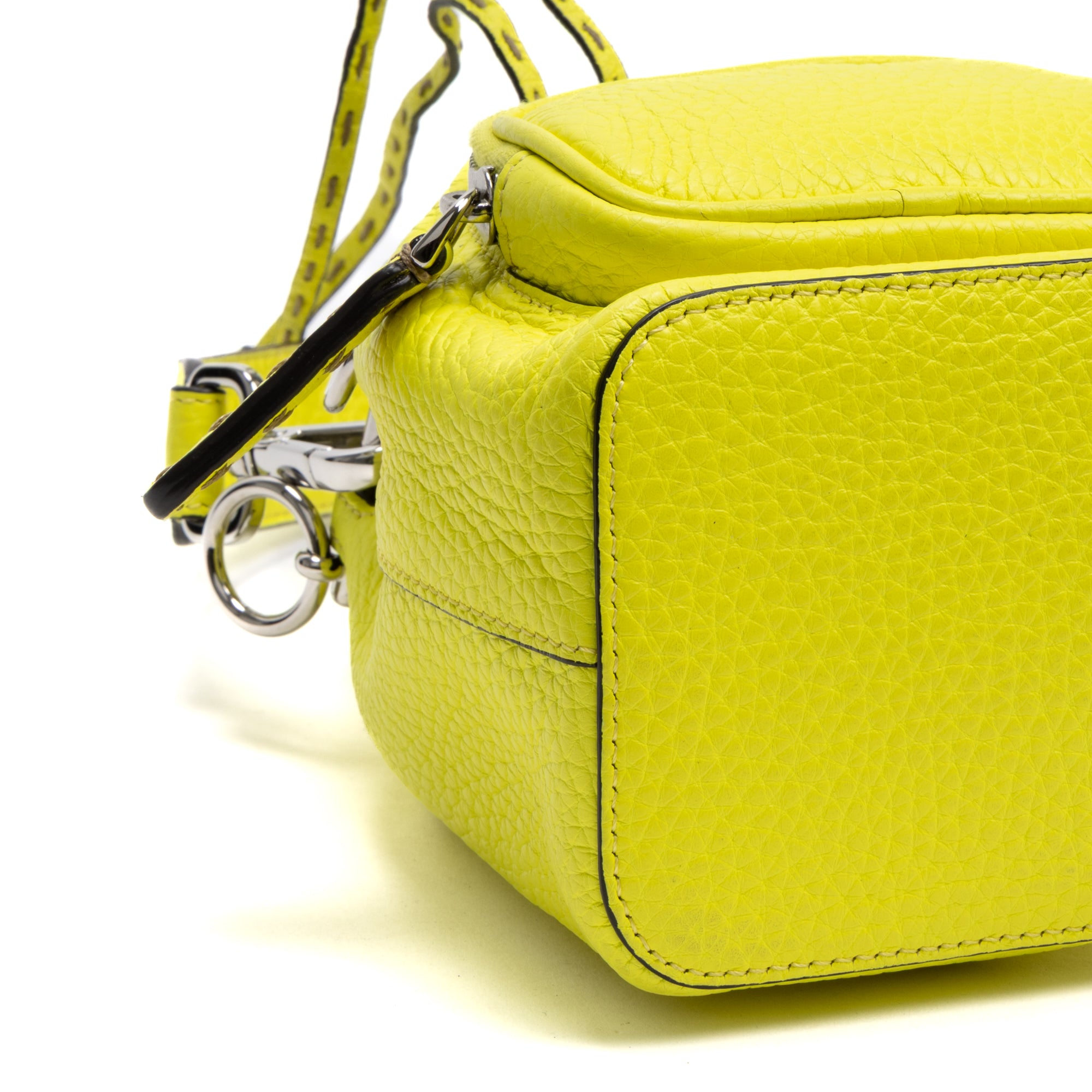 Shoulder Bag Mon Tresor Bucket Mini Lemon Cowhide Leather