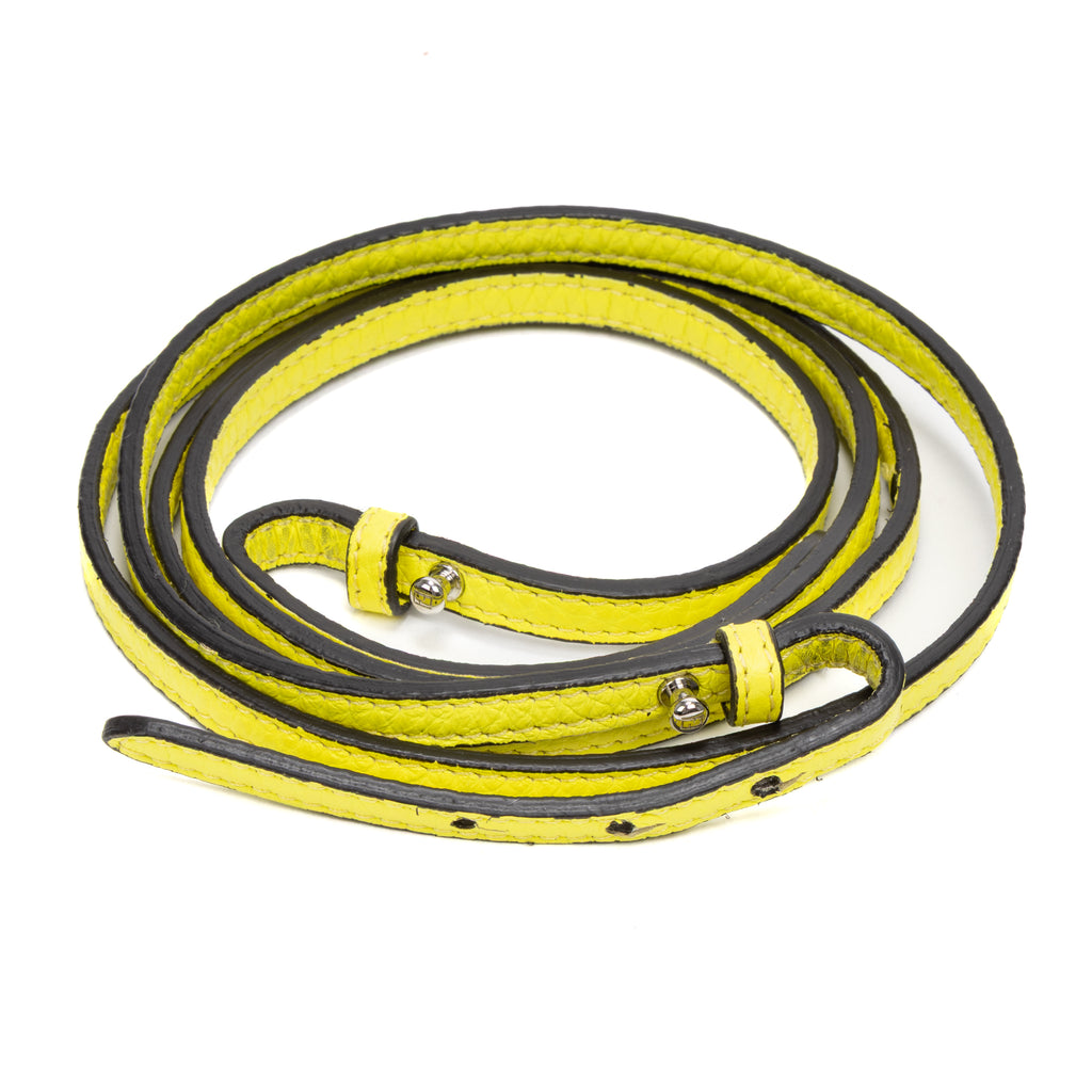 Shoulder Bag Mon Tresor Bucket Mini Lemon Cowhide Leather