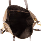 Shoulder Bag Tote Right Prada Khaki Nylon Canvas