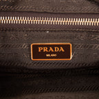 Shoulder Bag Tote Right Prada Khaki Nylon Canvas