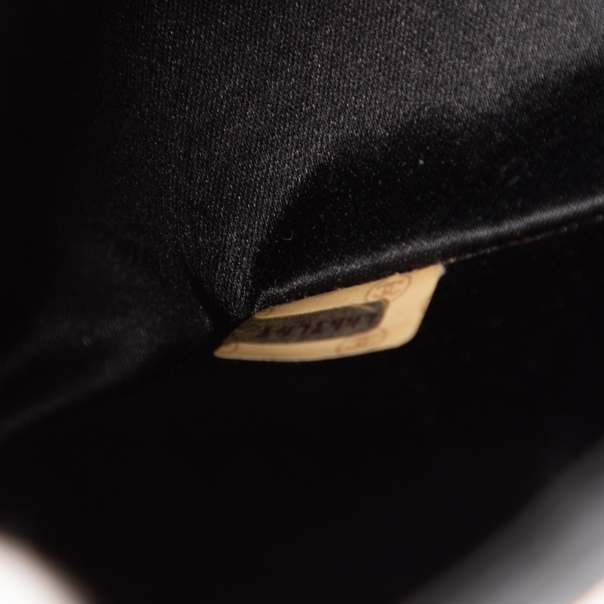 Shoulder Bag Classic Mini Timeless Square Flap Black Satin Canvas