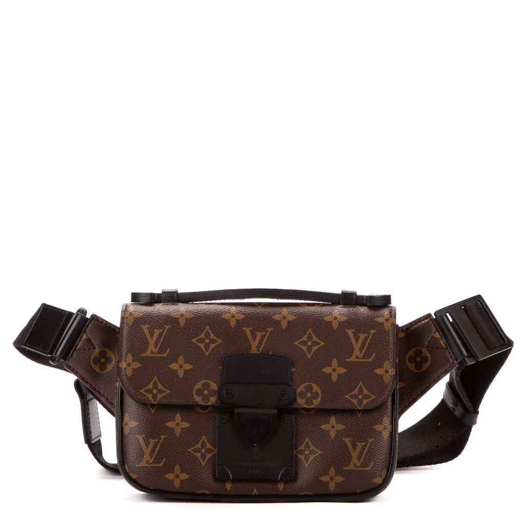 Waist Bag Sling S Lock Messenger Brown Monogram Canvas