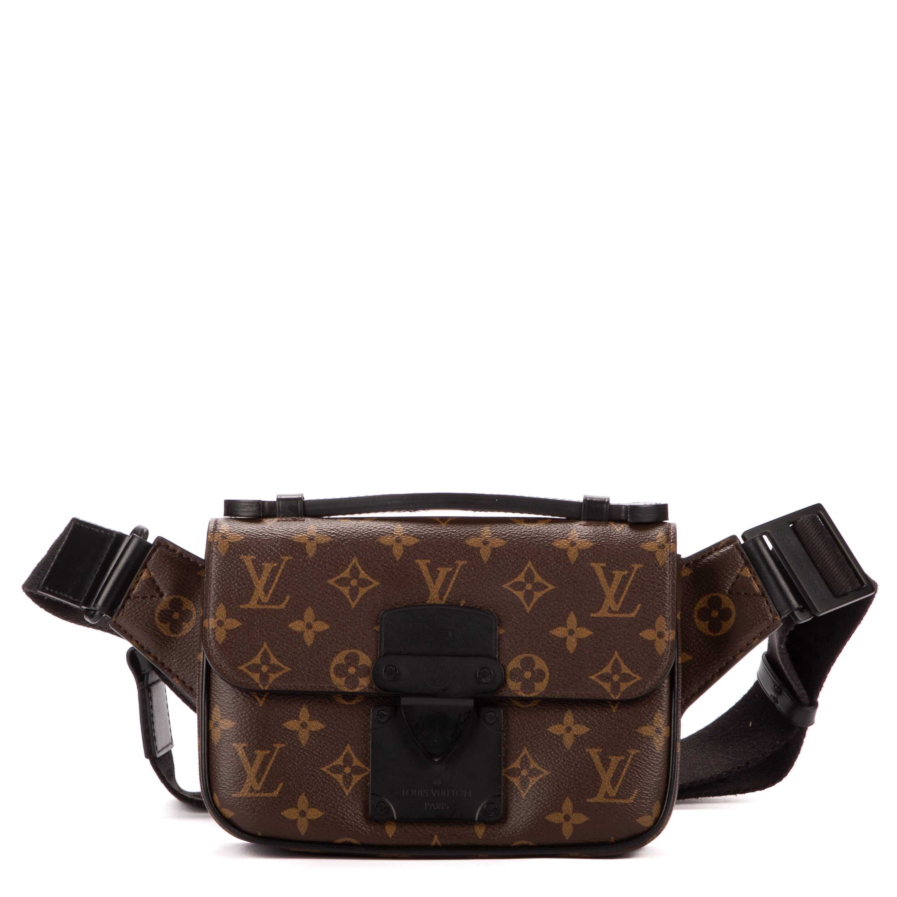 Waist Bag Sling S Lock Messenger Brown Monogram Canvas