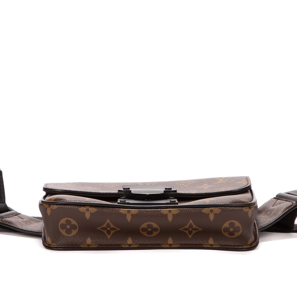 Waist Bag Sling S Lock Messenger Brown Monogram Canvas