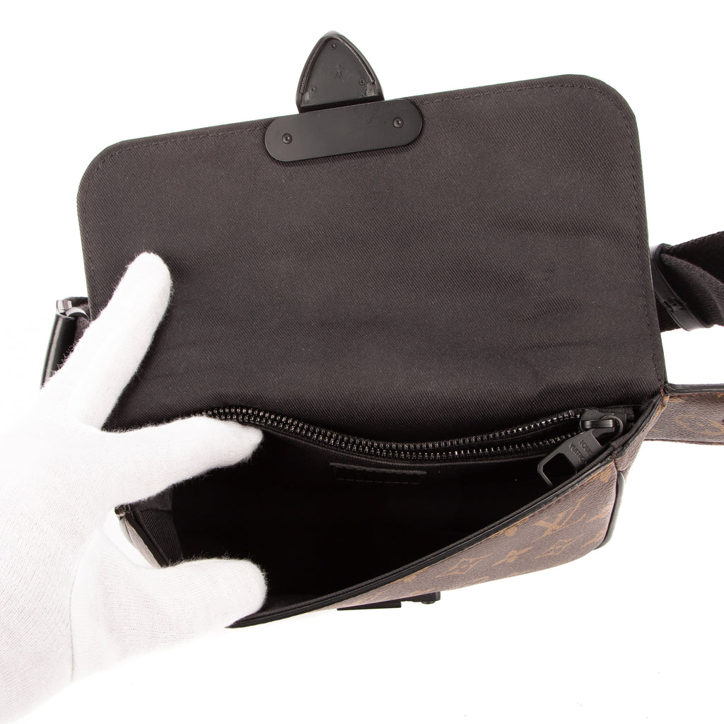 Waist Bag Sling S Lock Messenger Brown Monogram Canvas