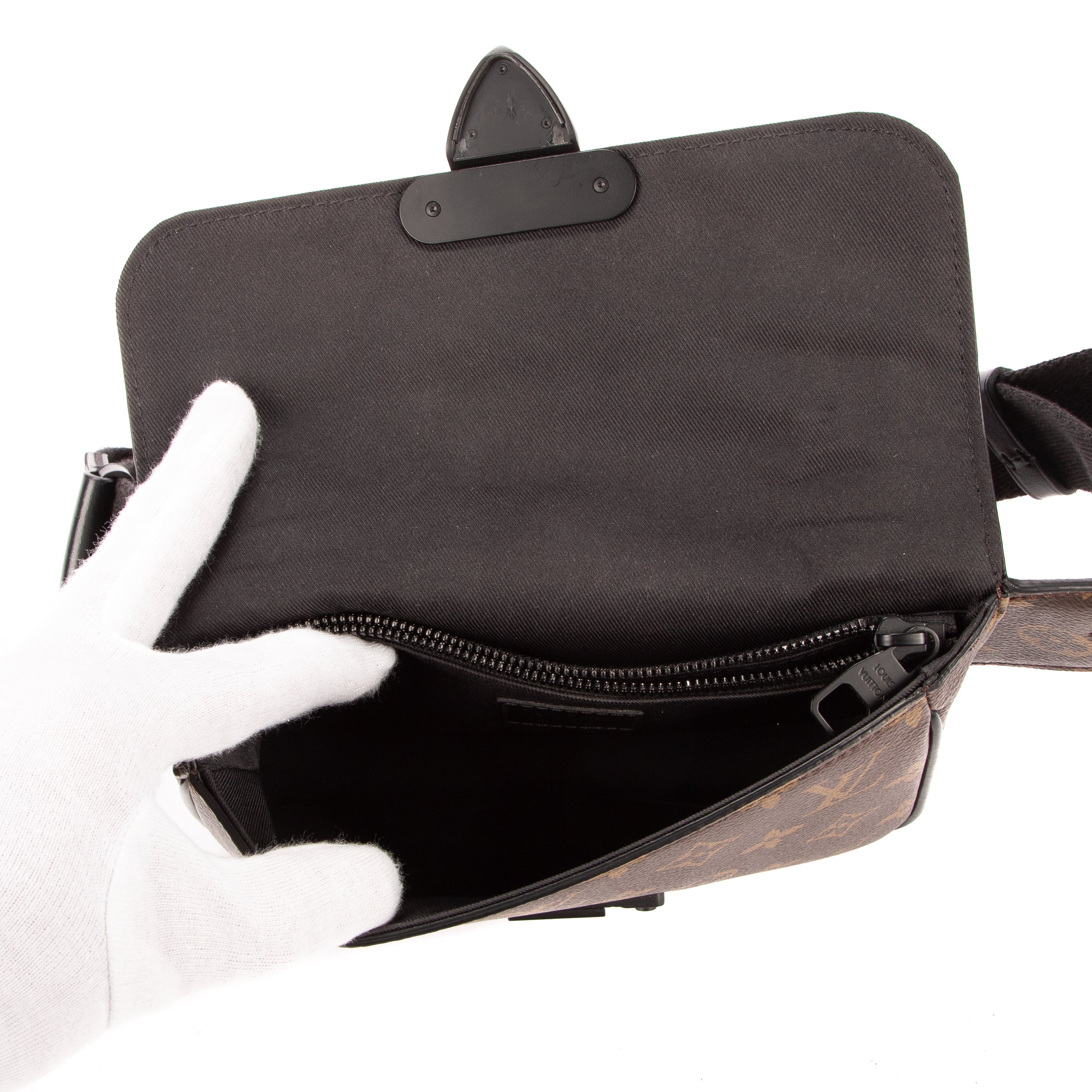 Waist Bag Sling S Lock Messenger Brown Monogram Canvas