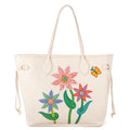 Bolso de hombro Ed. Ltda. Yayoi Kusama Flower Neverfull MM Cuarzo Blanco Monograma Empreinte Lunares Infinitos