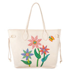 Bolso de hombro Ed. Ltda. Yayoi Kusama Flower Neverfull MM Cuarzo Blanco Monograma Empreinte Lunares Infinitos