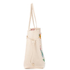 Bolso de hombro Ed. Ltda. Yayoi Kusama Flower Neverfull MM Cuarzo Blanco Monograma Empreinte Lunares Infinitos