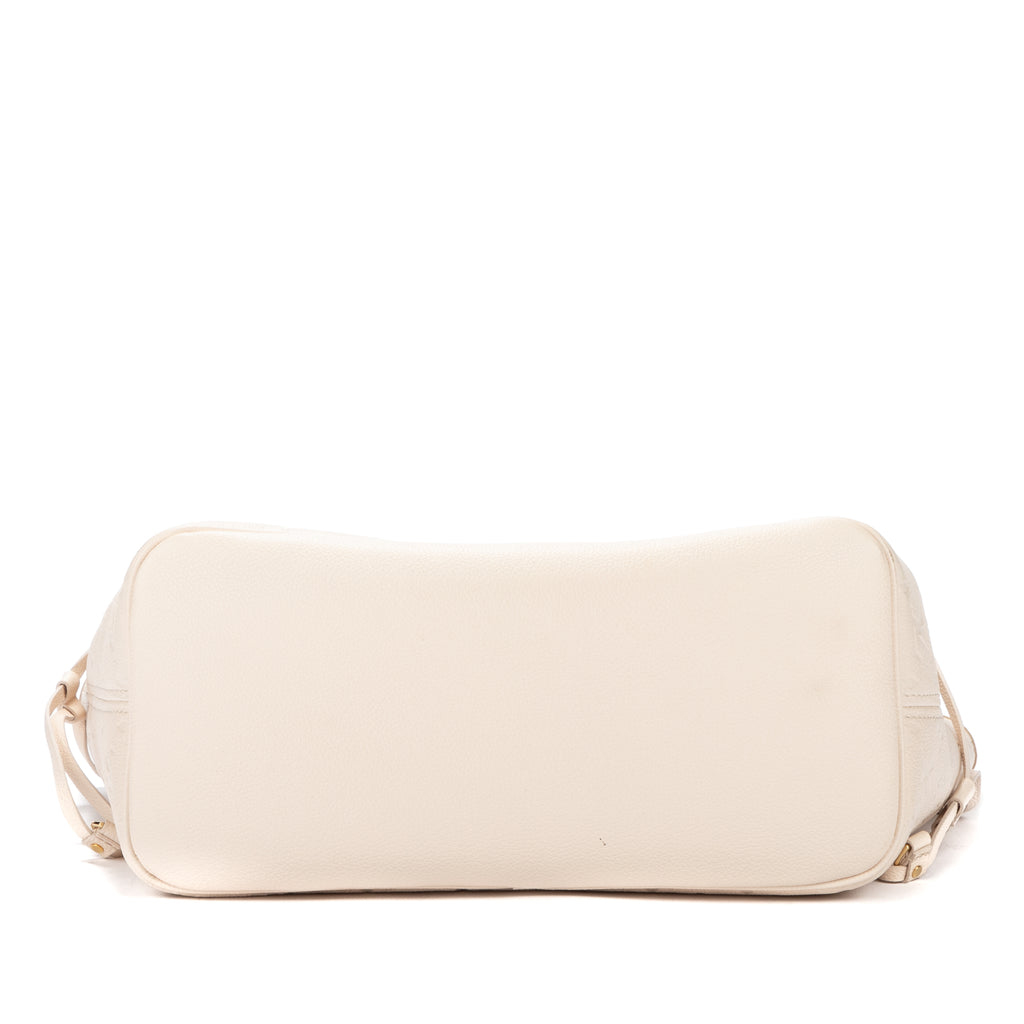 Bolso de hombro Ed. Ltda. Yayoi Kusama Flower Neverfull MM Cuarzo Blanco Monograma Empreinte Lunares Infinitos
