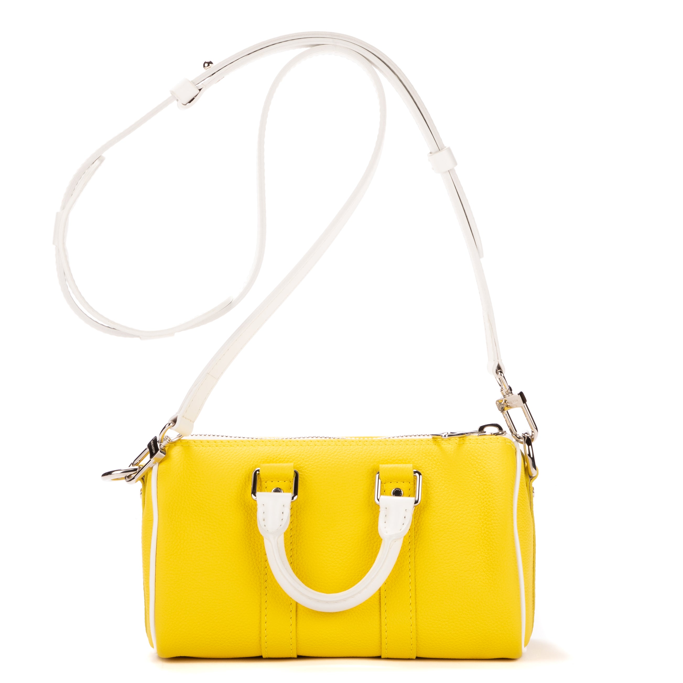 Travel Bag Ltd. Ed. Virgil Abloh Keepall Bandouliere XS Jaune Calfskin Leather