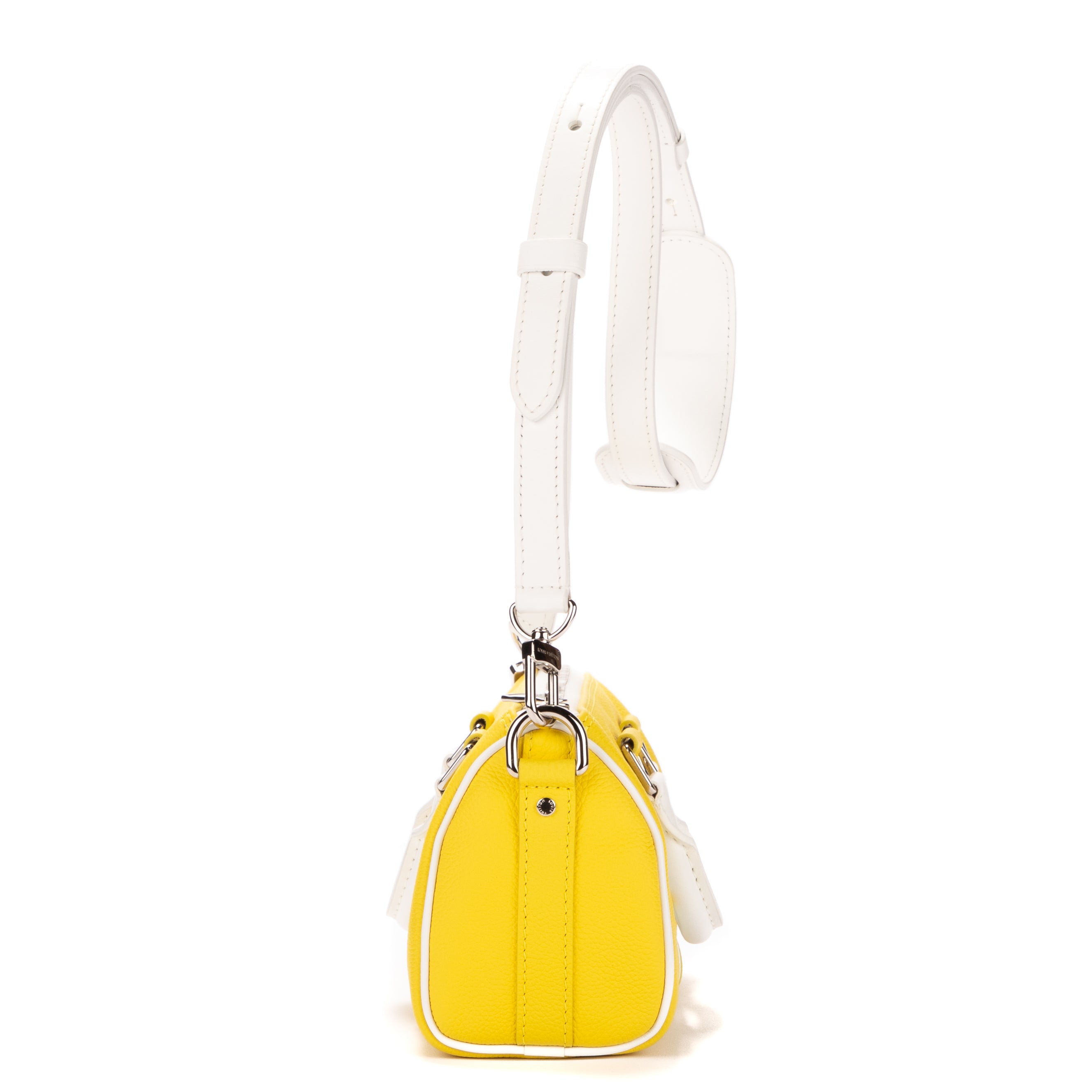 Travel Bag Ltd. Ed. Virgil Abloh Keepall Bandouliere XS Jaune Calfskin Leather