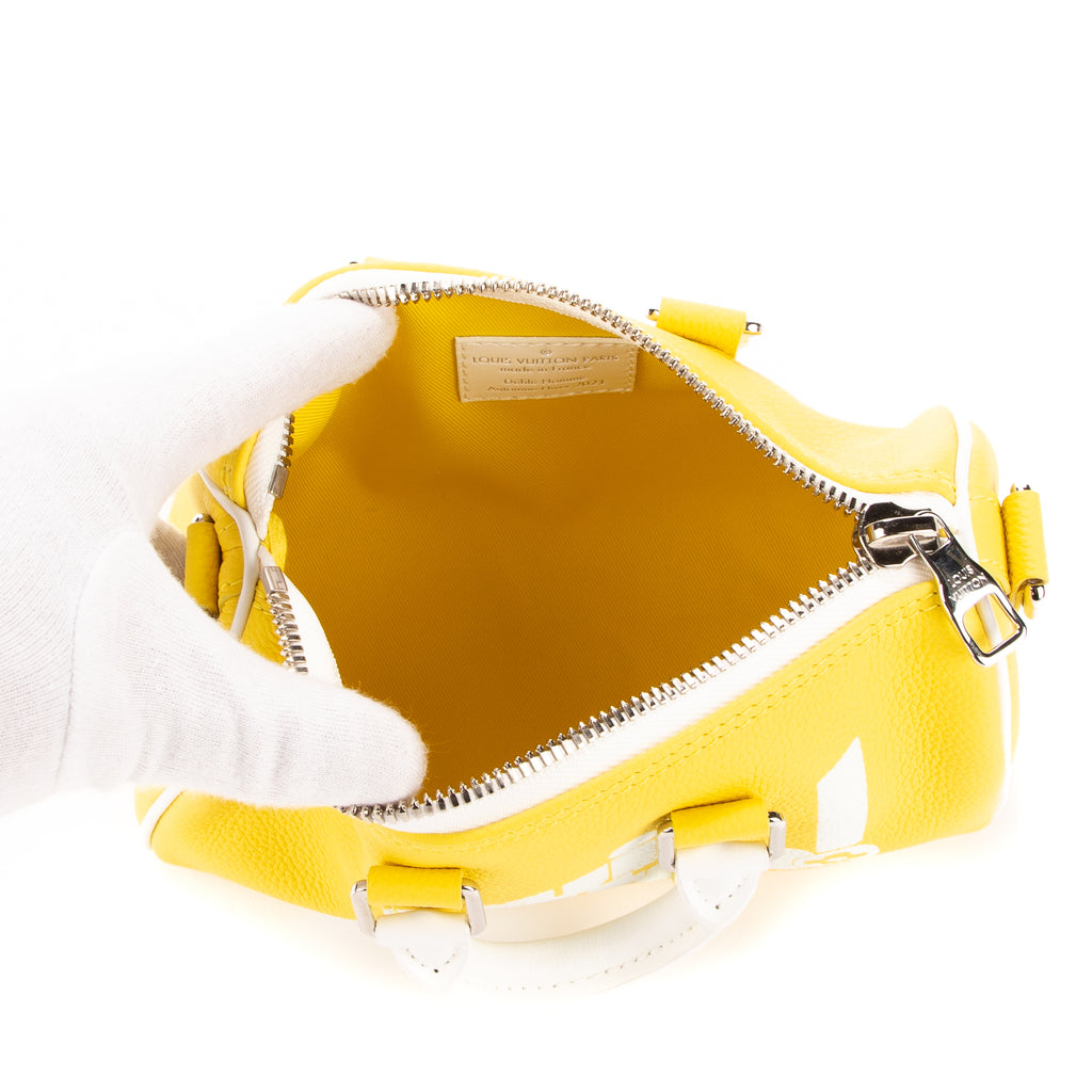 Louis Vuitton - Édition limitée Virgil Abloh Keepall Bandouliere - Jaune
