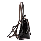 Mochila Hot Spring de piel Vernis negra/lona Monogram