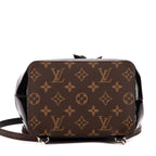 Mochila Hot Spring de piel Vernis negra/lona Monogram