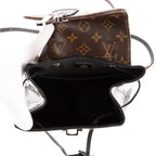 Mochila Hot Spring de piel Vernis negra/lona Monogram